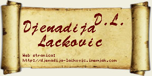 Đenadija Lacković vizit kartica